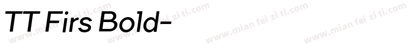 TT Firs Bold字体转换